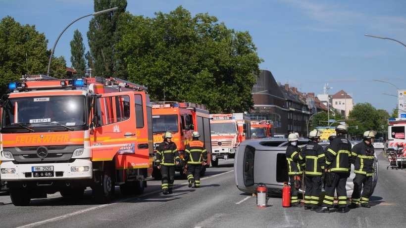 Unfall auf der Wandsbeker Chaussee