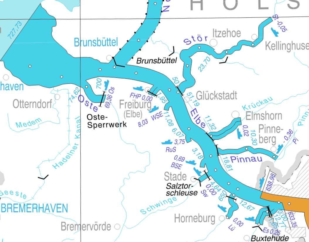 Wie breit ist die elbe in hamburg